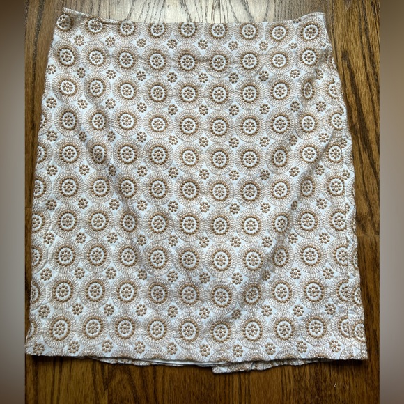 Size 8 petite Ann Taylor gorgeous embroidered skirt - Picture 1 of 3